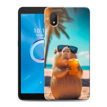 Силиконовый чехол на Alcatel 1A (2020) с принтом Капибара Силиконовый чехол на Alcatel 1A (2020) с принтом Капибара