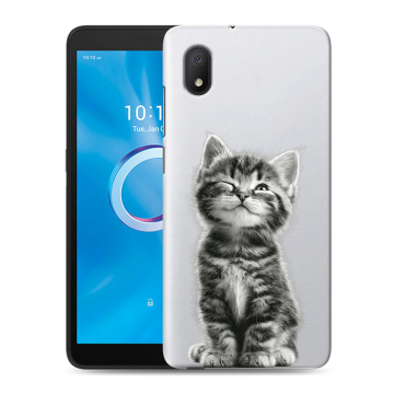 Силиконовый чехол на Alcatel 1A (2020) с принтом Котенок