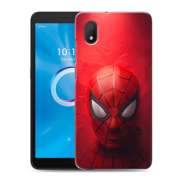 Силиконовый чехол на Alcatel 1A (2020) с принтом Spiderman Человек паук
