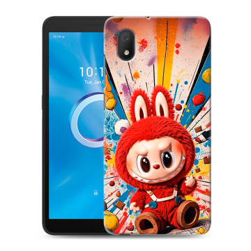 Силиконовый чехол на Alcatel 1A (2020) с принтом Labubu Лабубу