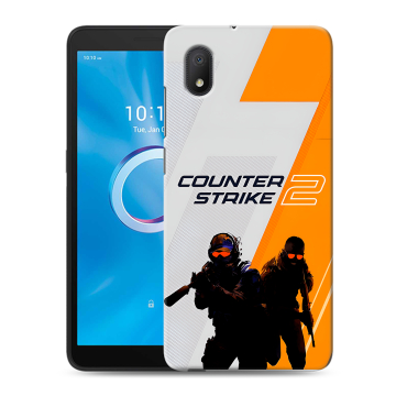Силиконовый чехол на Alcatel 1A (2020) с принтом Counter Strike