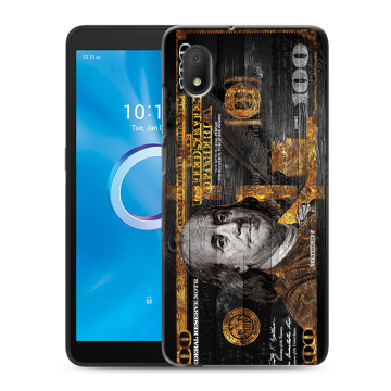Силиконовый чехол на Alcatel 1A (2020) с принтом Доллар деньги