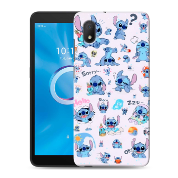 Силиконовый чехол на Alcatel 1A (2020) с принтом Лило и Стич Силиконовый чехол на Alcatel 1A (2020) с принтом Лило и Стич