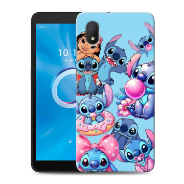 Силиконовый чехол на Alcatel 1A (2020) с принтом Лило и Стич Силиконовый чехол на Alcatel 1A (2020) с принтом Лило и Стич