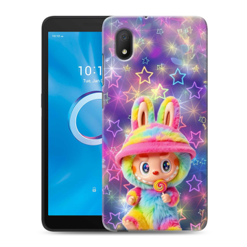 Силиконовый чехол на Alcatel 1A (2020) с принтом Labubu Лабубу