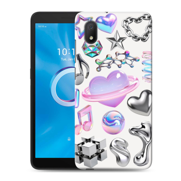 Силиконовый чехол на Alcatel 1A (2020) с принтом Y2K