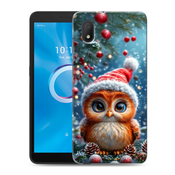 Силиконовый чехол на Alcatel 1A (2020) с принтом Новый год
