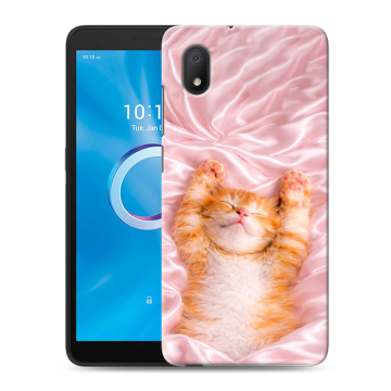 Силиконовый чехол на Alcatel 1A (2020) с принтом женский
