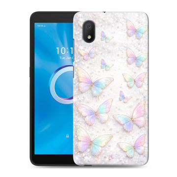 Силиконовый чехол на Alcatel 1A (2020) с принтом женский