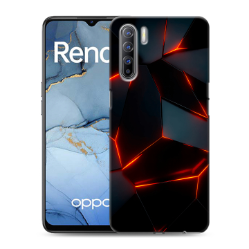 Силиконовый чехол на OPPO Reno3 с принтом Яркие абстракции Силиконовый чехол на OPPO Reno3 с принтом Яркие абстракции