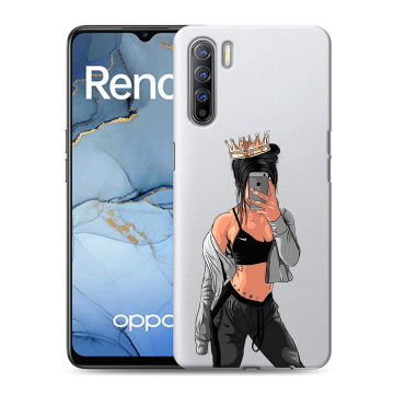 Силиконовый чехол на OPPO Reno3 с принтом Женские принты Силиконовый чехол на OPPO Reno3 с принтом Женские принты