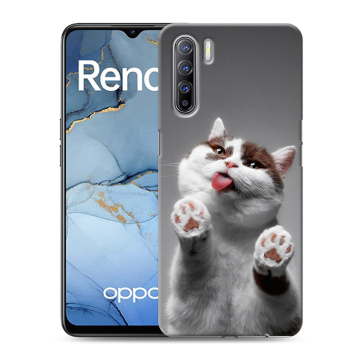 Силиконовый чехол на OPPO Reno3 с принтом Коты Силиконовый чехол на OPPO Reno3 с принтом Коты