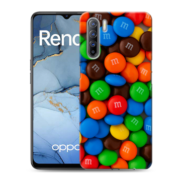 Силиконовый чехол на OPPO Reno3 с принтом Конфеты Силиконовый чехол на OPPO Reno3 с принтом Конфеты