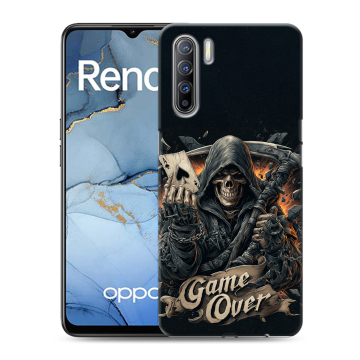 Силиконовый чехол на OPPO Reno3 с принтом Скелет карты Силиконовый чехол на OPPO Reno3 с принтом Скелет карты