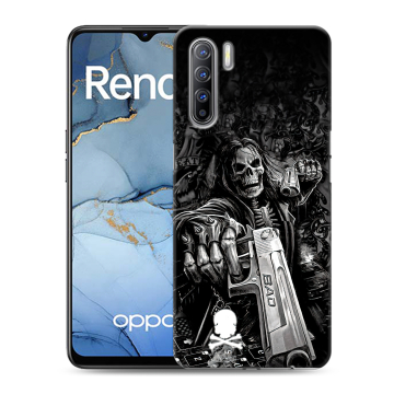 Силиконовый чехол на OPPO Reno3 с принтом Скелет Силиконовый чехол на OPPO Reno3 с принтом Скелет