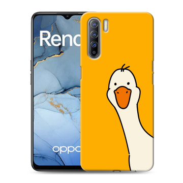 Силиконовый чехол на OPPO Reno3 с принтом Утка
