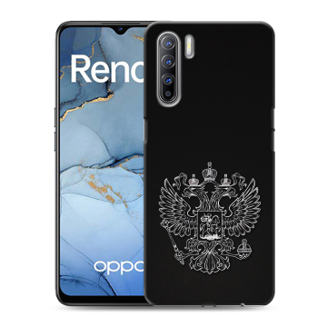 Силиконовый чехол на OPPO Reno3 с принтом Герб России Силиконовый чехол на OPPO Reno3 с принтом Герб России