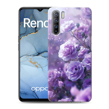 Силиконовый чехол на OPPO Reno3 с принтом Розы цветы Силиконовый чехол на OPPO Reno3 с принтом Розы цветы
