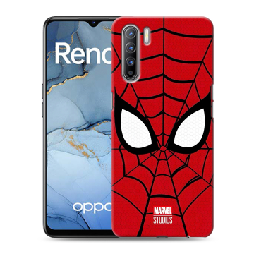 Силиконовый чехол на OPPO Reno3 с принтом человек паук spiderman Силиконовый чехол на OPPO Reno3 с принтом человек паук spiderman