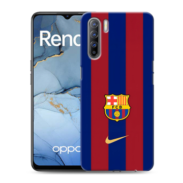 Силиконовый чехол на OPPO Reno3 с принтом Барселона Barcelona