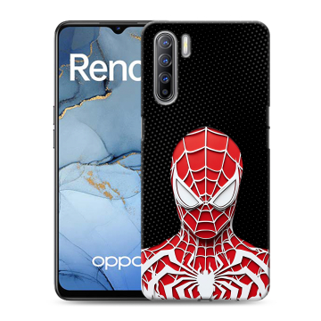 Силиконовый чехол на OPPO Reno3 с принтом человек паук spiderman