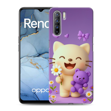 Силиконовый чехол на OPPO Reno3 с принтом для девочек Силиконовый чехол на OPPO Reno3 с принтом для девочек