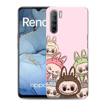 Силиконовый чехол на OPPO Reno3 с принтом Лабубу Силиконовый чехол на OPPO Reno3 с принтом Лабубу