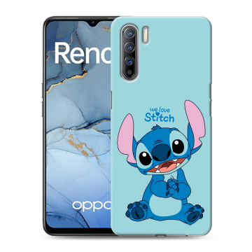 Силиконовый чехол на OPPO Reno3 с принтом Лило и Стич Силиконовый чехол на OPPO Reno3 с принтом Лило и Стич