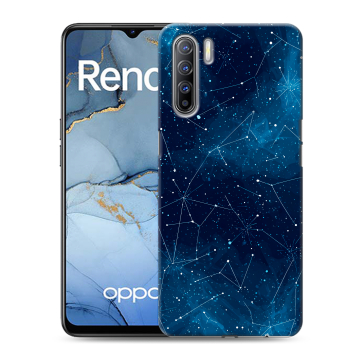 Силиконовый чехол на OPPO Reno3 с принтом Космос звезды Силиконовый чехол на OPPO Reno3 с принтом Космос звезды