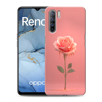 Силиконовый чехол на OPPO Reno3 с принтом Розовая роза Силиконовый чехол на OPPO Reno3 с принтом Розовая роза