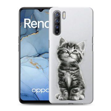 Силиконовый чехол на OPPO Reno3 с принтом Котенок Силиконовый чехол на OPPO Reno3 с принтом Котенок