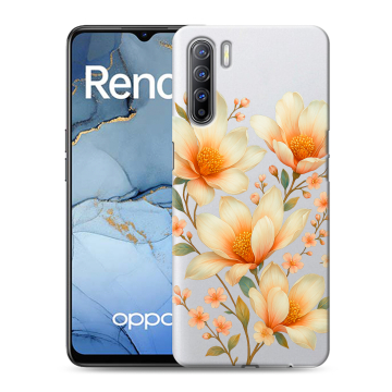Силиконовый чехол на OPPO Reno3 с принтом Цветы Силиконовый чехол на OPPO Reno3 с принтом Цветы