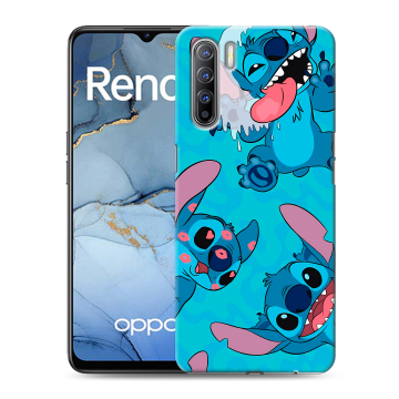 Силиконовый чехол на OPPO Reno3 с принтом Лило и Стич Силиконовый чехол на OPPO Reno3 с принтом Лило и Стич