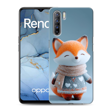 Силиконовый чехол на OPPO Reno3 с принтом Лиса Силиконовый чехол на OPPO Reno3 с принтом Лиса
