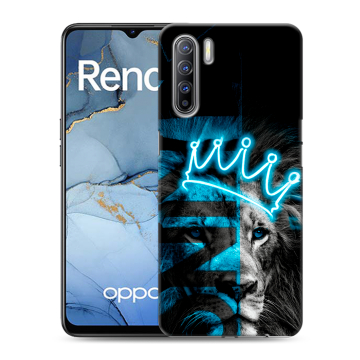 Силиконовый чехол на OPPO Reno3 с принтом Король лев Силиконовый чехол на OPPO Reno3 с принтом Король лев
