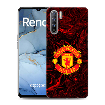 Силиконовый чехол на OPPO Reno3 с принтом Manchester United Силиконовый чехол на OPPO Reno3 с принтом Manchester United