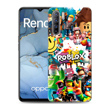 Силиконовый чехол на OPPO Reno3 с принтом Roblox Роблокс Силиконовый чехол на OPPO Reno3 с принтом Roblox Роблокс