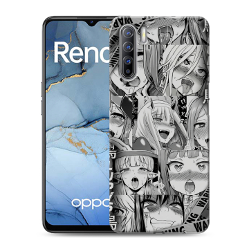 Силиконовый чехол на OPPO Reno3 с принтом Ahegao Ахегао Аниме Силиконовый чехол на OPPO Reno3 с принтом Ahegao Ахегао Аниме