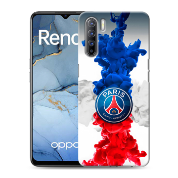 Силиконовый чехол на OPPO Reno3 с принтом PSG ПСЖ Силиконовый чехол на OPPO Reno3 с принтом PSG ПСЖ