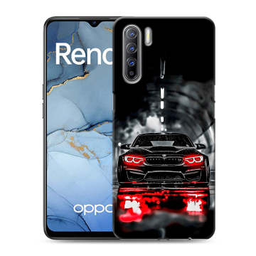 Силиконовый чехол на OPPO Reno3 с принтом BMW БМВ Силиконовый чехол на OPPO Reno3 с принтом BMW БМВ