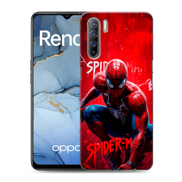 Силиконовый чехол на OPPO Reno3 с принтом Spiderman Человек паук Силиконовый чехол на OPPO Reno3 с принтом Spiderman Человек паук