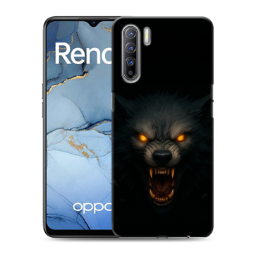 Силиконовый чехол на OPPO Reno3 с принтом Волк Силиконовый чехол на OPPO Reno3 с принтом Волк
