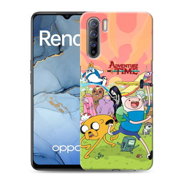 Силиконовый чехол на OPPO Reno3 с принтом Adventure time Время приключений Силиконовый чехол на OPPO Reno3 с принтом Adventure time Время приключений