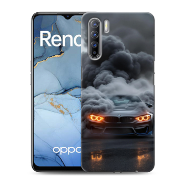 Силиконовый чехол на OPPO Reno3 с принтом BMW БМВ Силиконовый чехол на OPPO Reno3 с принтом BMW БМВ