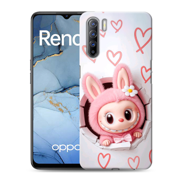 Силиконовый чехол на OPPO Reno3 с принтом Labubu Лабубу Силиконовый чехол на OPPO Reno3 с принтом Labubu Лабубу