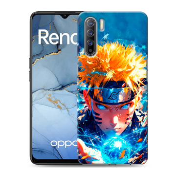 Силиконовый чехол на OPPO Reno3 с принтом Аниме Наруто Naruto