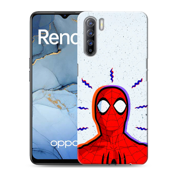 Силиконовый чехол на OPPO Reno3 с принтом Spiderman Человек паук Силиконовый чехол на OPPO Reno3 с принтом Spiderman Человек паук
