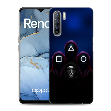 Силиконовый чехол на OPPO Reno3 с принтом Игра Кальмара Силиконовый чехол на OPPO Reno3 с принтом Игра Кальмара