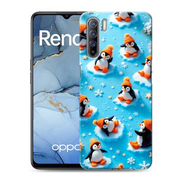 Силиконовый чехол на OPPO Reno3 с принтом Новый год Силиконовый чехол на OPPO Reno3 с принтом Новый год