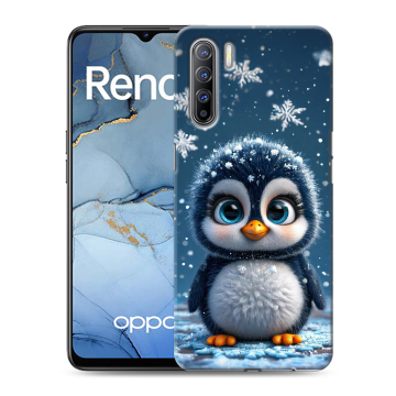 Силиконовый чехол на OPPO Reno3 с принтом Новый год Силиконовый чехол на OPPO Reno3 с принтом Новый год